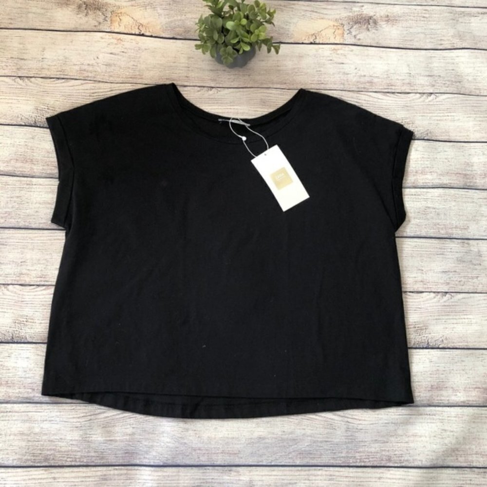 NWT Zara Collection Woman/Basic Crop Tee Size M
